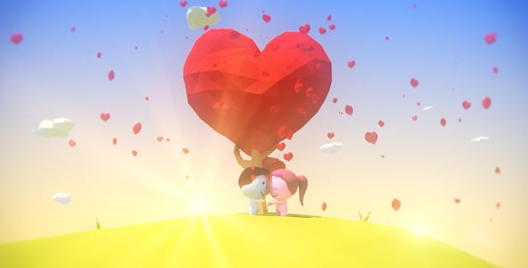 Low Poly Cartoon Scene - 3DOcean Item for Sale