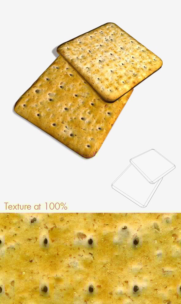 Cheese Cracker - 3DOcean Item for Sale