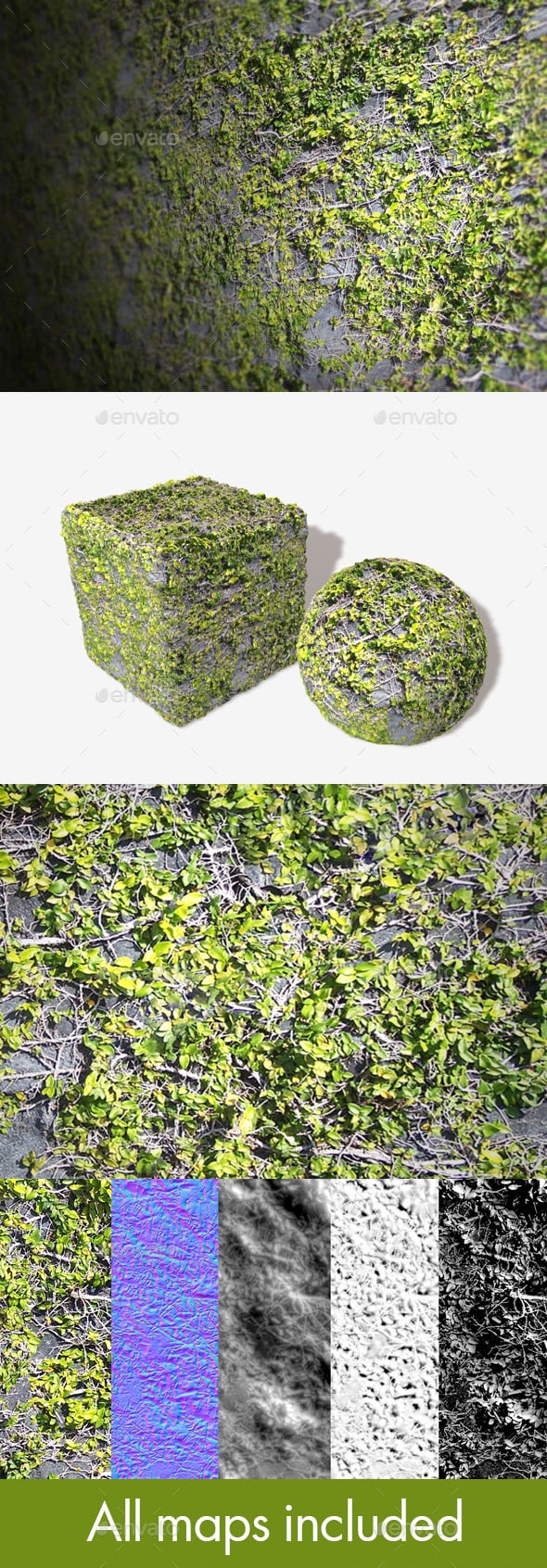Rock Vines Seamless Texture - 3DOcean Item for Sale