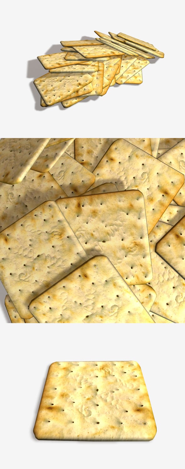 Cream Cracker - 3DOcean Item for Sale