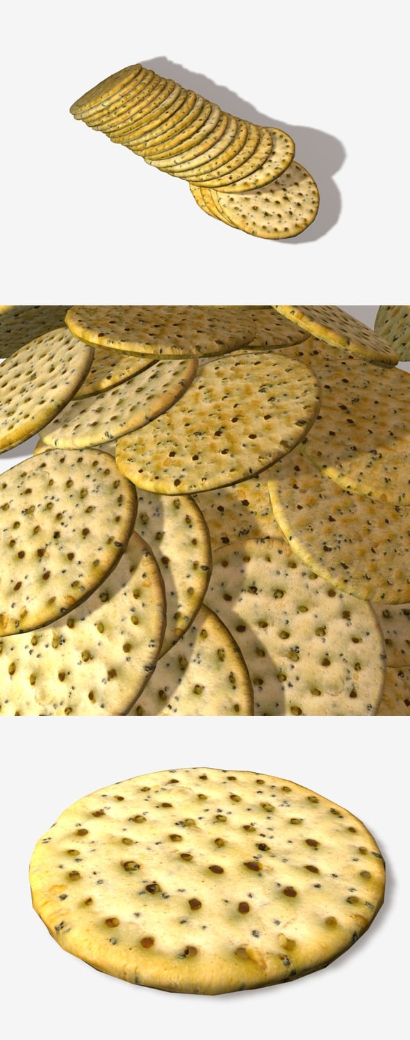 Poppyseed Cracker - 3DOcean Item for Sale