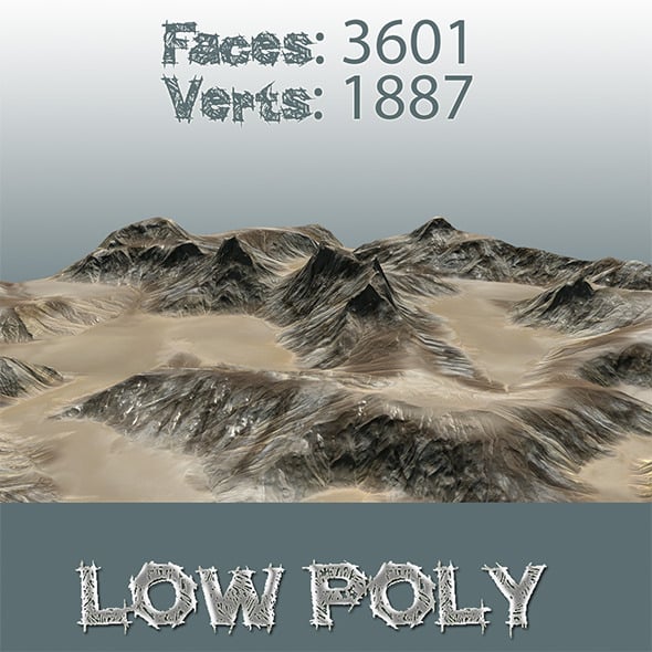 Desert_Rock_Circ_B_300315 - 3DOcean Item for Sale