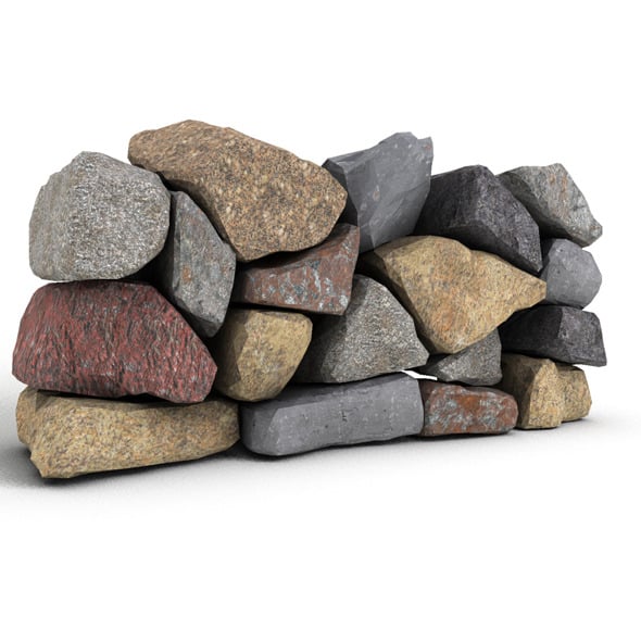 Stone Wall 1 - 3DOcean Item for Sale