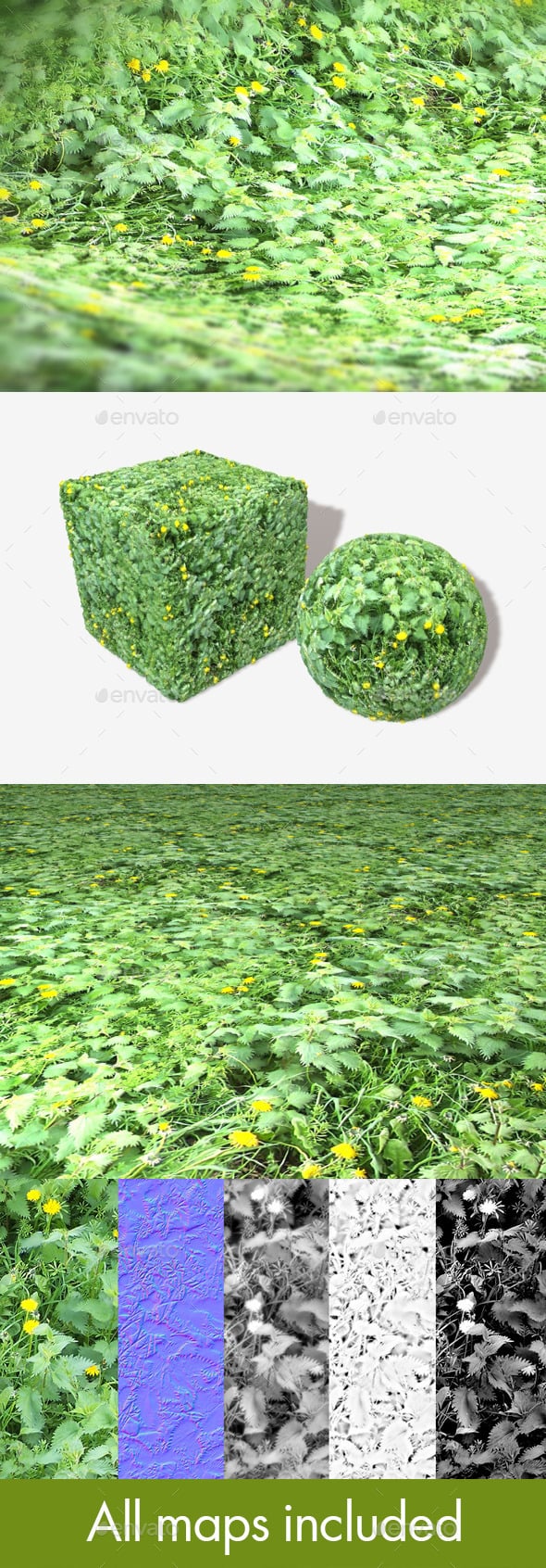 Weeds 2 Seamless Texture - 3DOcean Item for Sale