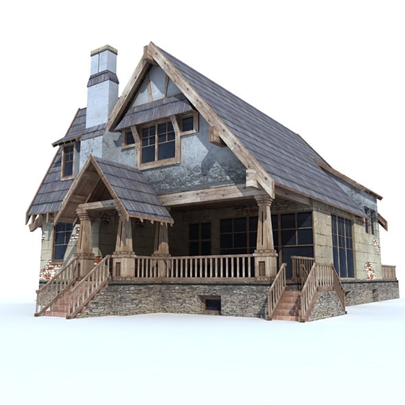 Low Poly House - 3DOcean Item for Sale