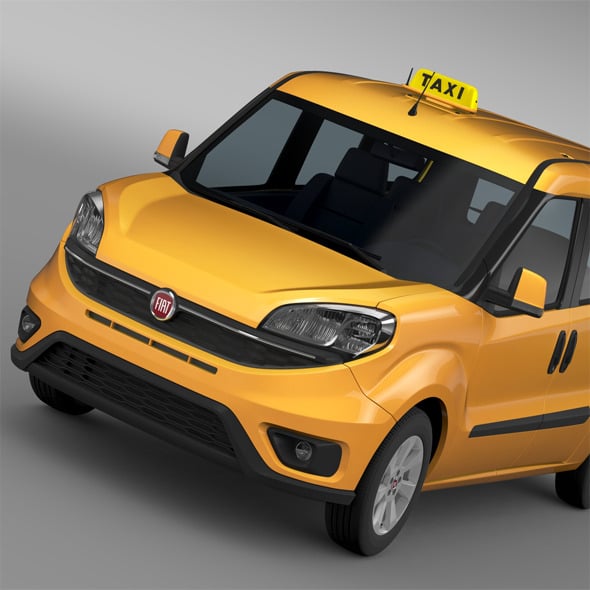 Fiat Doblo Maxi Taxi 152 2015 - 3DOcean Item for Sale