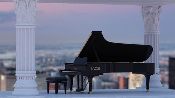 Concert Grand Piano - 3DOcean Item for Sale