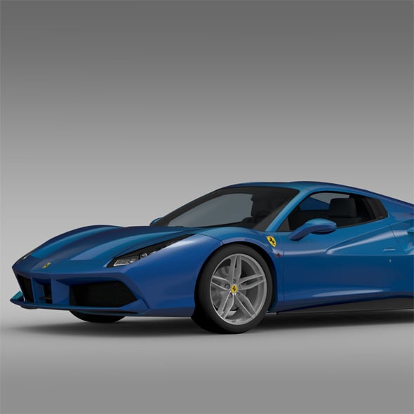 Ferrari 488 Spider 2016 - 3DOcean Item for Sale