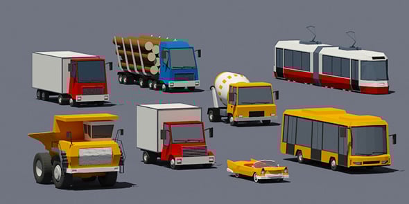 Transport set - 3DOcean Item for Sale