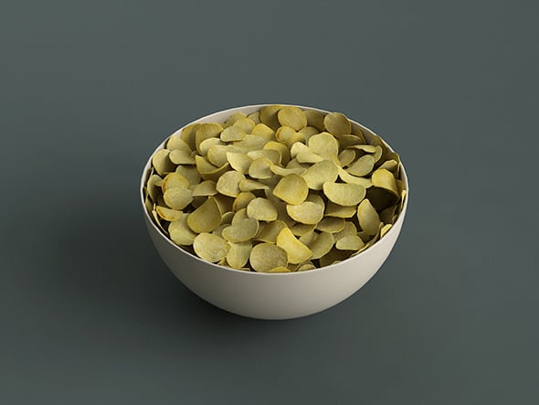 Big Bowl Of Potato Chips - 3DOcean Item for Sale