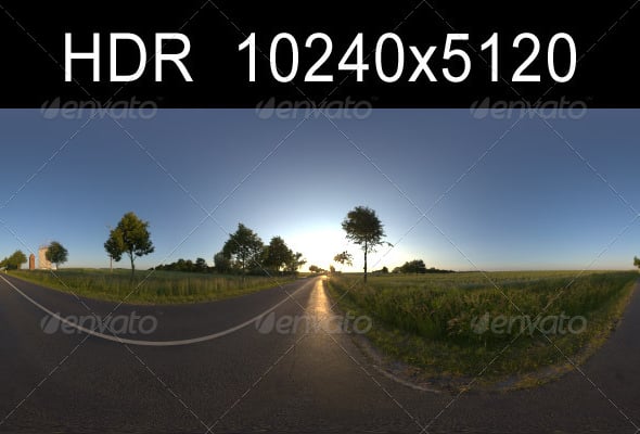Road in fields 1 - 3DOcean Item for Sale