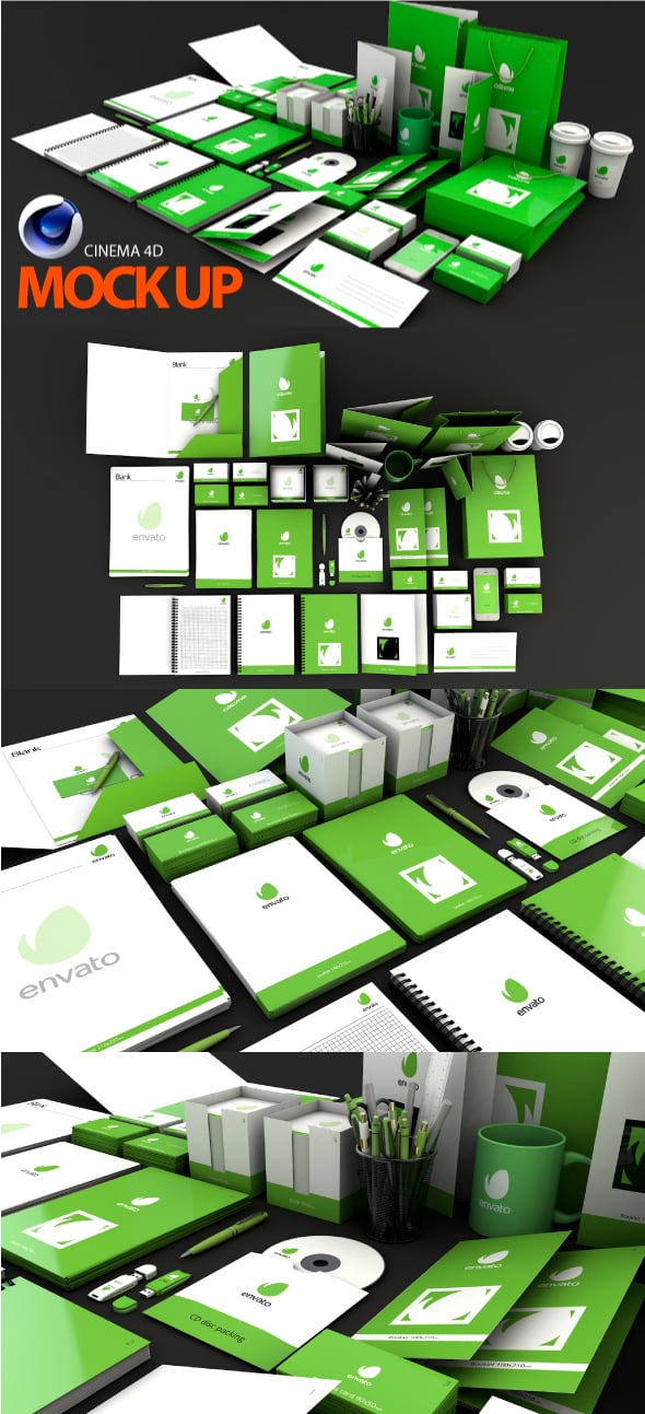 Mock Up project c4d - 3DOcean Item for Sale