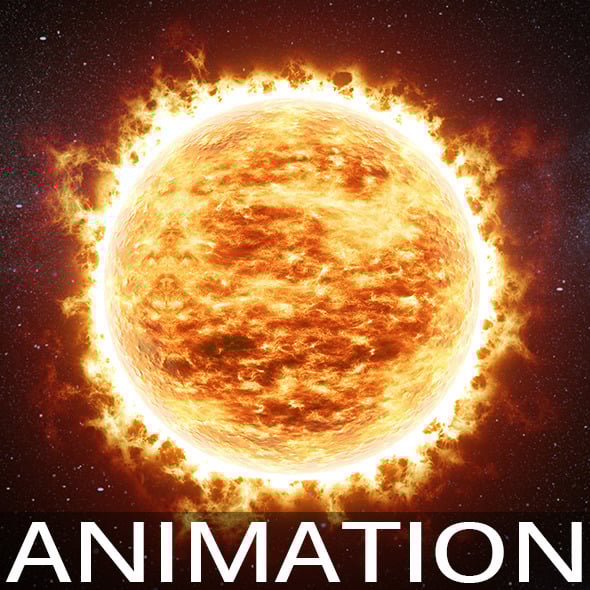 Animated sun v01 - 3DOcean Item for Sale