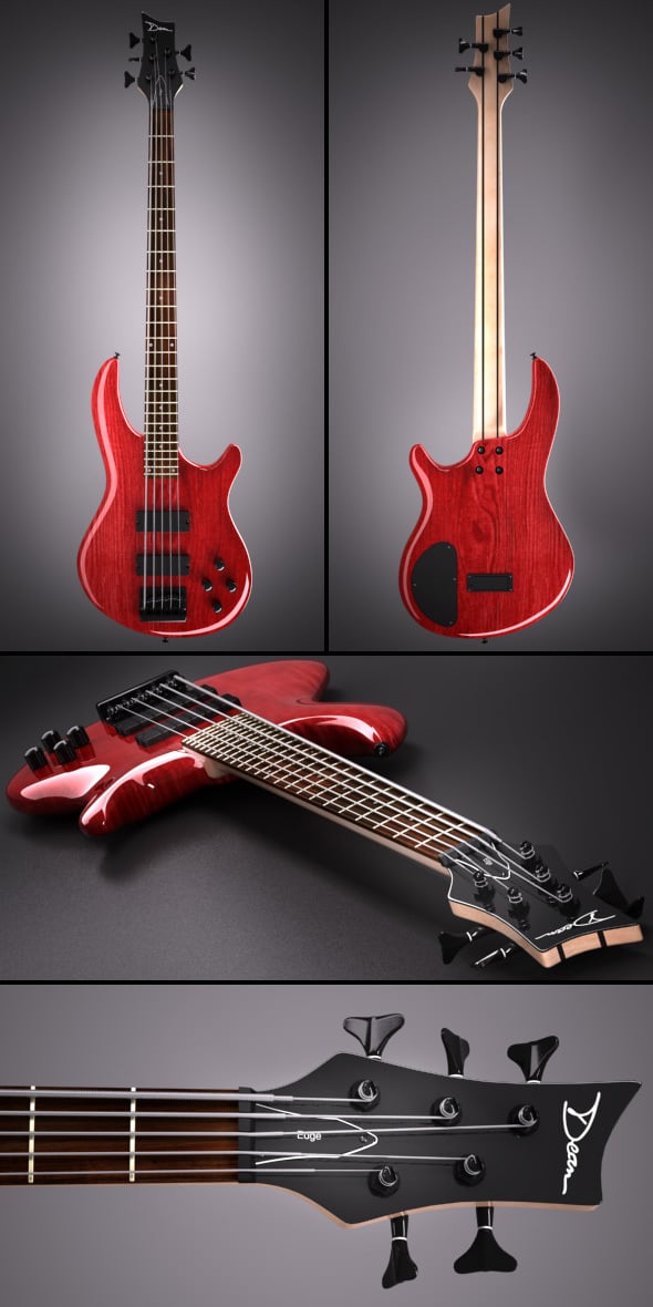Bass Guitar - Dean Edge 5 Strings - 3DOcean Item for Sale