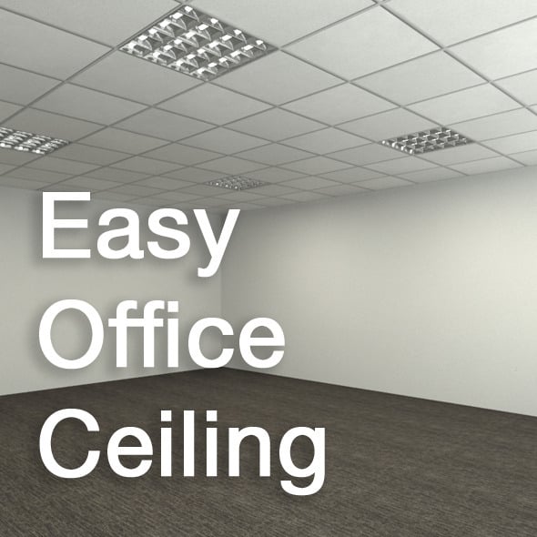 Easy Office Ceiling - 3DOcean Item for Sale