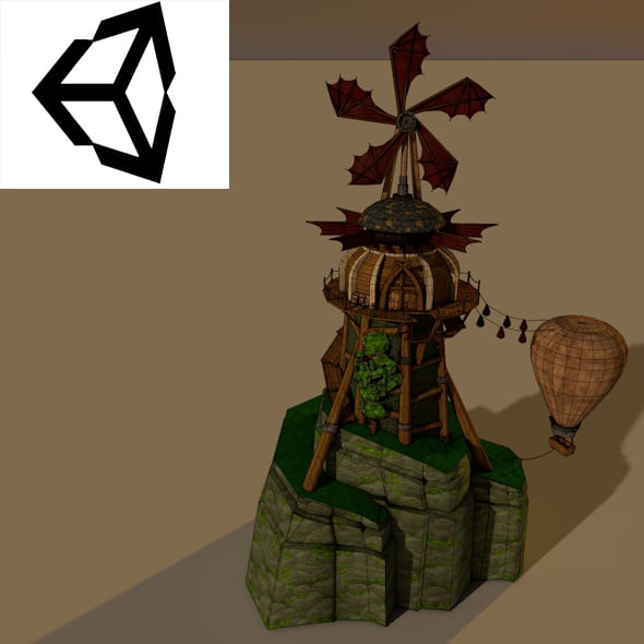 Mill - 3DOcean Item for Sale