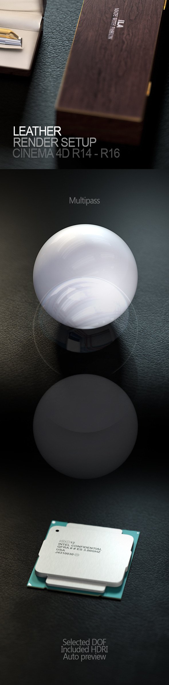 Leather Render Setup by Abdelrahman_El-masry | 3DOcean