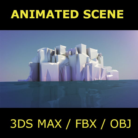 Iceberg Animated Scene - 3DOcean Item for Sale