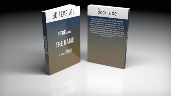 Book presentation scene - 3DOcean Item for Sale