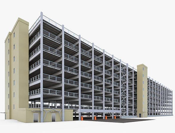 Multistory Parking Garage - 3DOcean Item for Sale