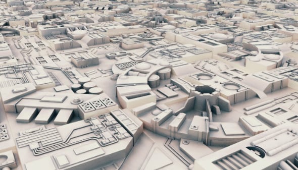 Sci-Fi Landscape Construction Kit - 3DOcean Item for Sale