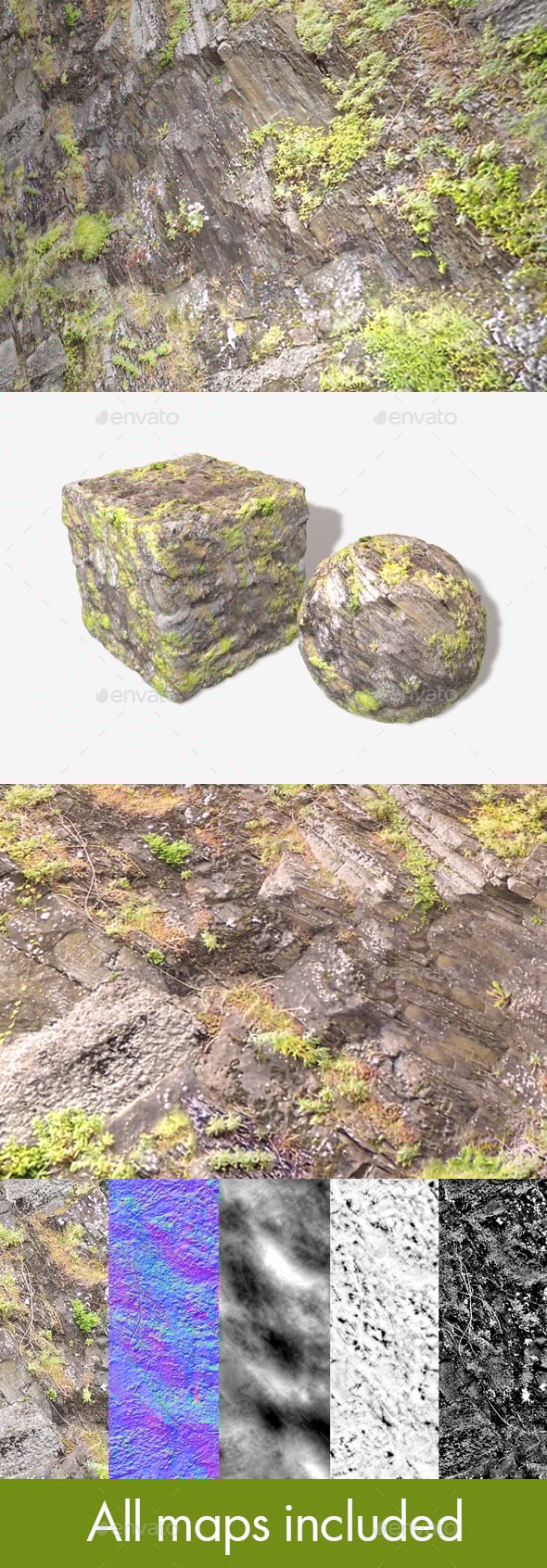 Angled Cliff Face 02 Seamless Texture - 3DOcean Item for Sale