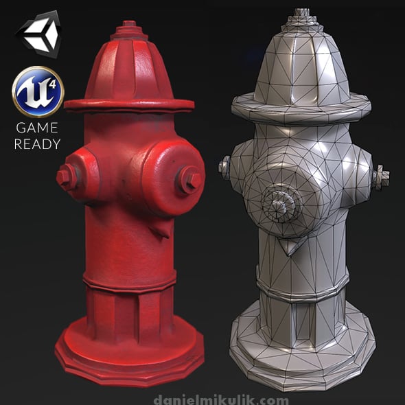 Hydrant - PBR Textures - 3DOcean Item for Sale