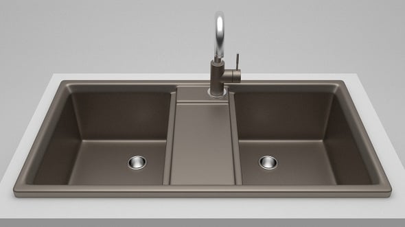 Kitchen sink with tap - 3DOcean Item for Sale