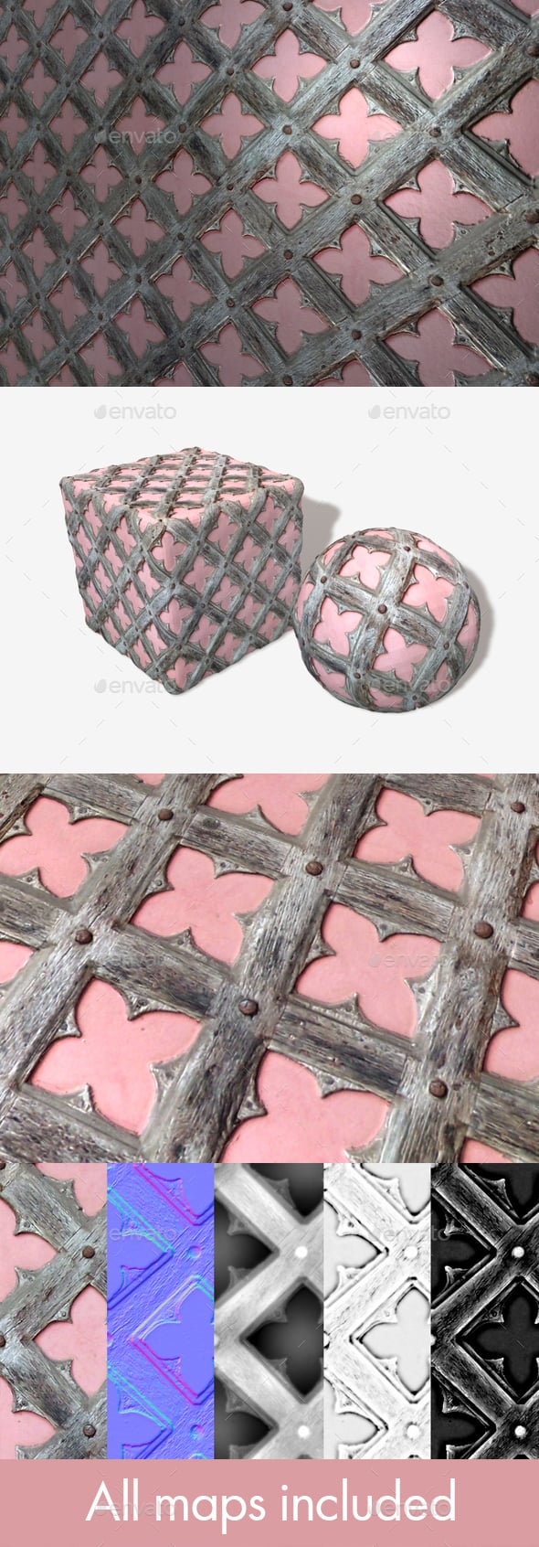 Medieval Decoration Seamless Texture - 3DOcean Item for Sale