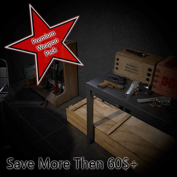 Premium Weapon Pack - 3DOcean Item for Sale