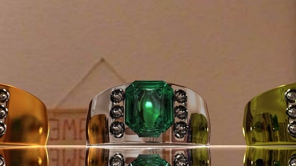 Emerald Ring - 3DOcean Item for Sale