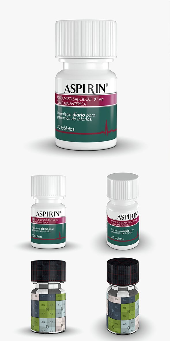 Aspirin Bottle - 3DOcean Item for Sale