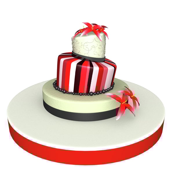 Weeding Cake 02 - 3DOcean Item for Sale