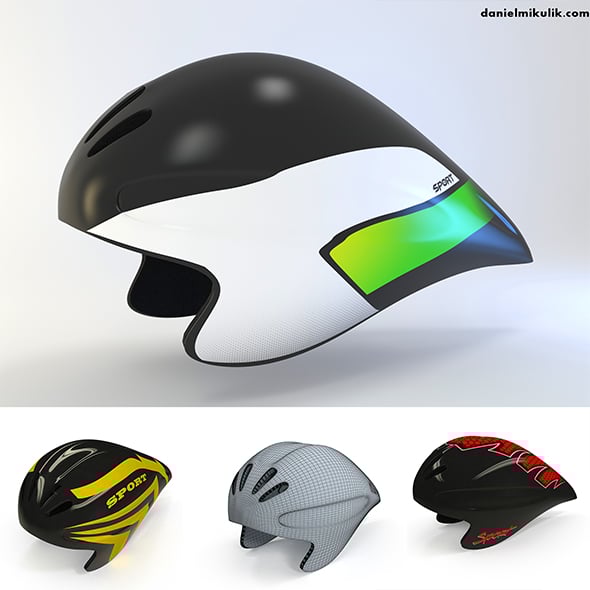 Time Trial Helmet - 3DOcean Item for Sale