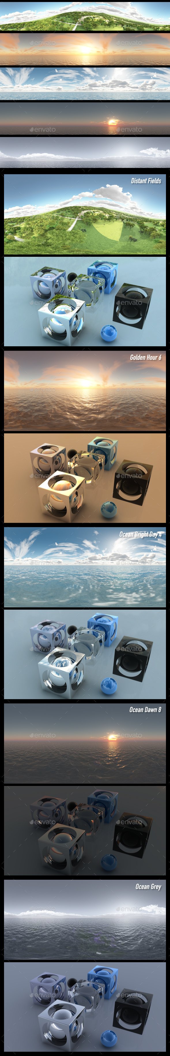 HDRI Pack 60 - 3DOcean Item for Sale