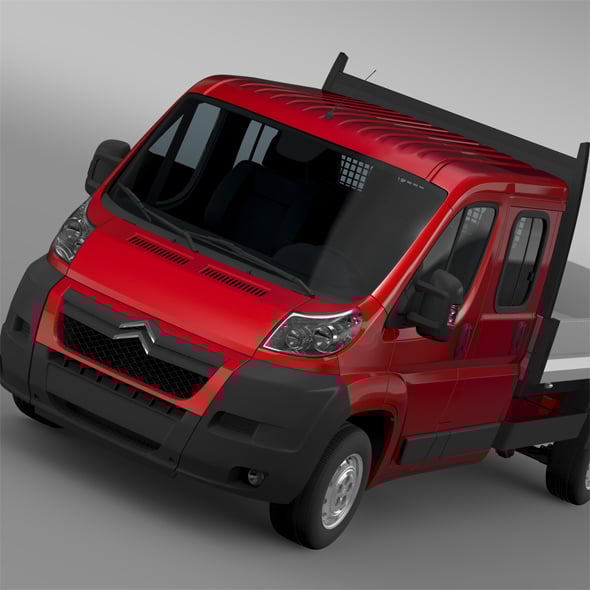 Citroen Jumper Crew Cab Truck 2009-2014 - 3DOcean Item for Sale