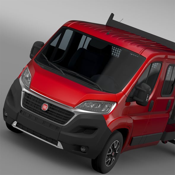 Fiat Ducato Crew Cab Truck 2016 - 3DOcean Item for Sale