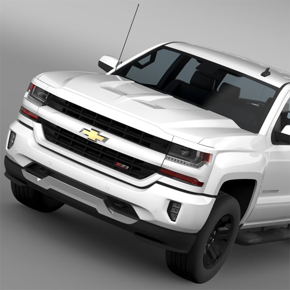 Chevrolet Silverado LT Z71 Crew Cab GMTK2 Short Box 2016 - 3DOcean Item for Sale