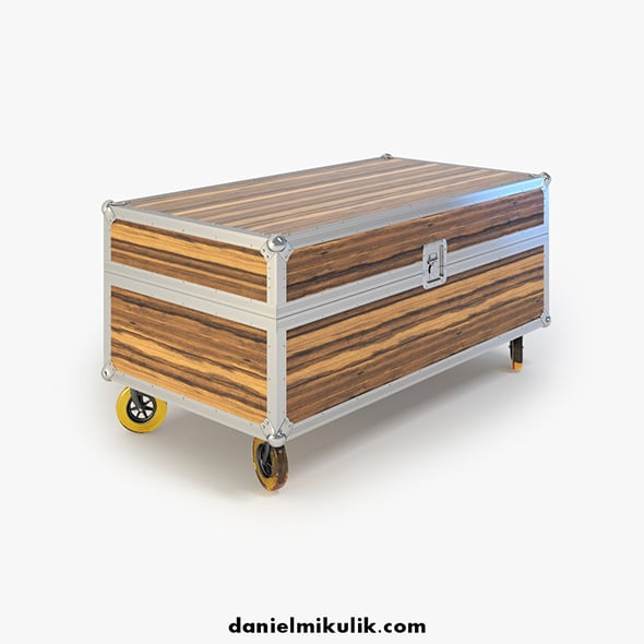 Vintage Table Box - 3DOcean Item for Sale