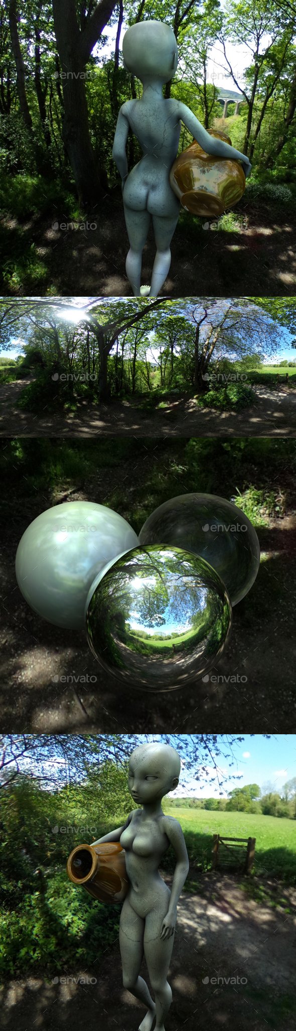 Undercover Trees HDRI - 3DOcean Item for Sale