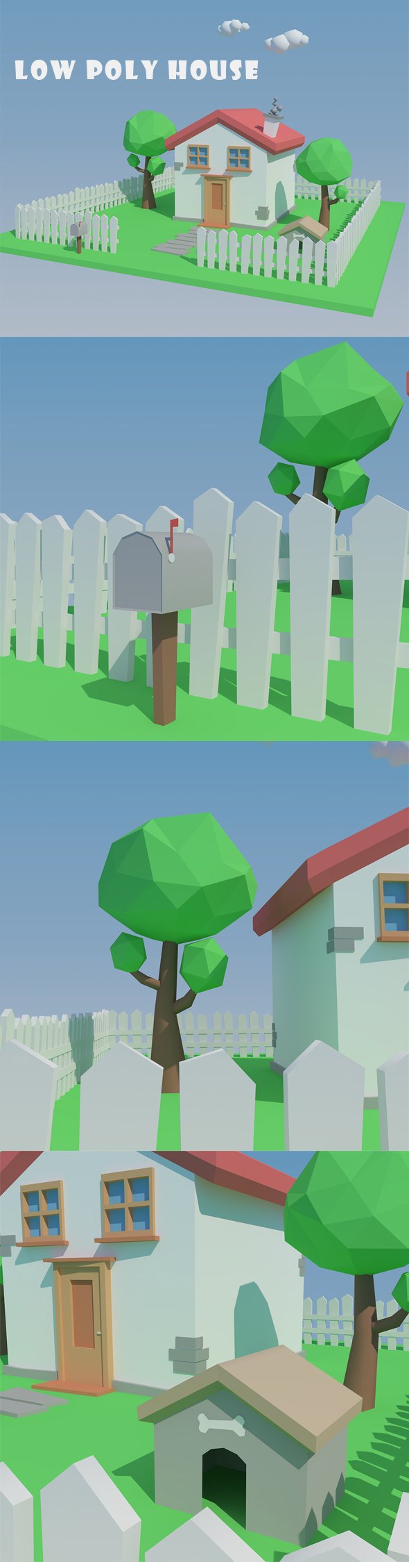 Low Poly House - 3DOcean Item for Sale
