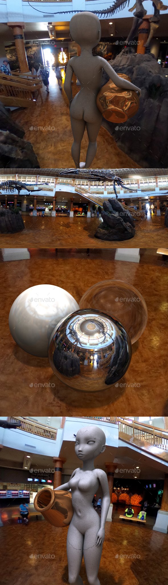 Dinosaur Museum HDRI - 3DOcean Item for Sale