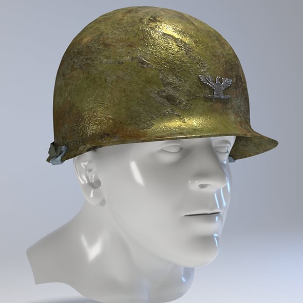 USA Army Helmet from Korea War - 3DOcean Item for Sale