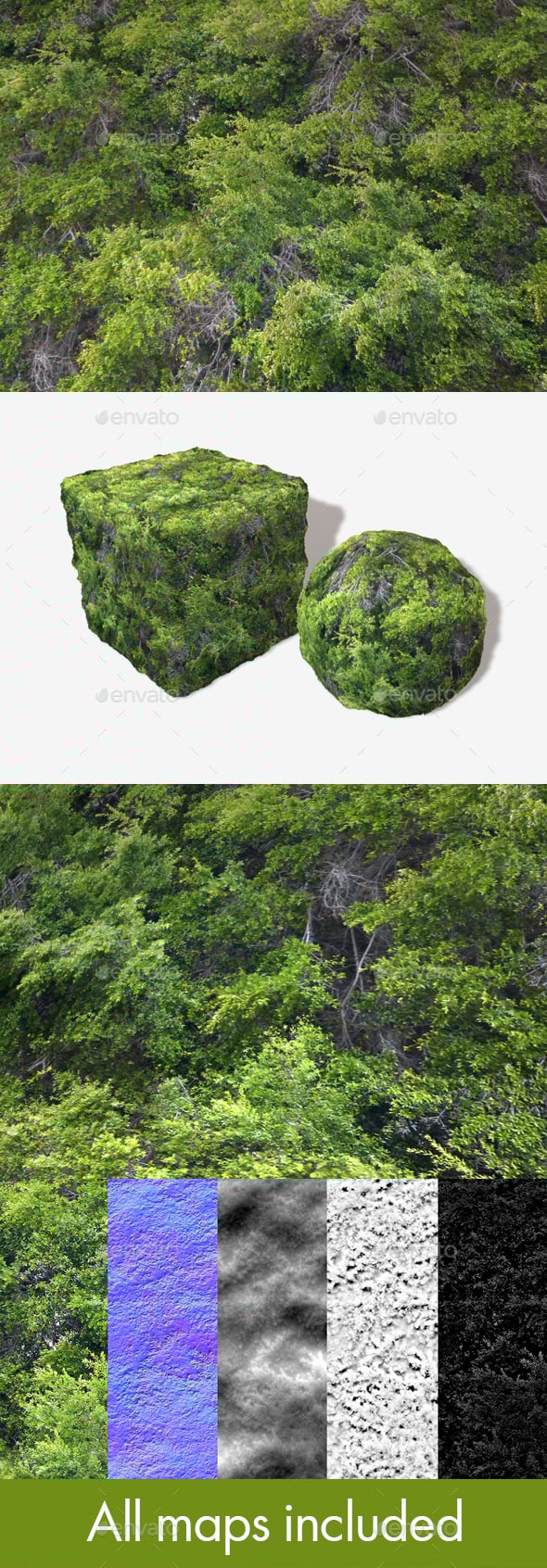 High Angle Tree Mass Seamless Texture - 3DOcean Item for Sale