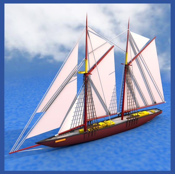 Bluenose Ship - 3DOcean Item for Sale