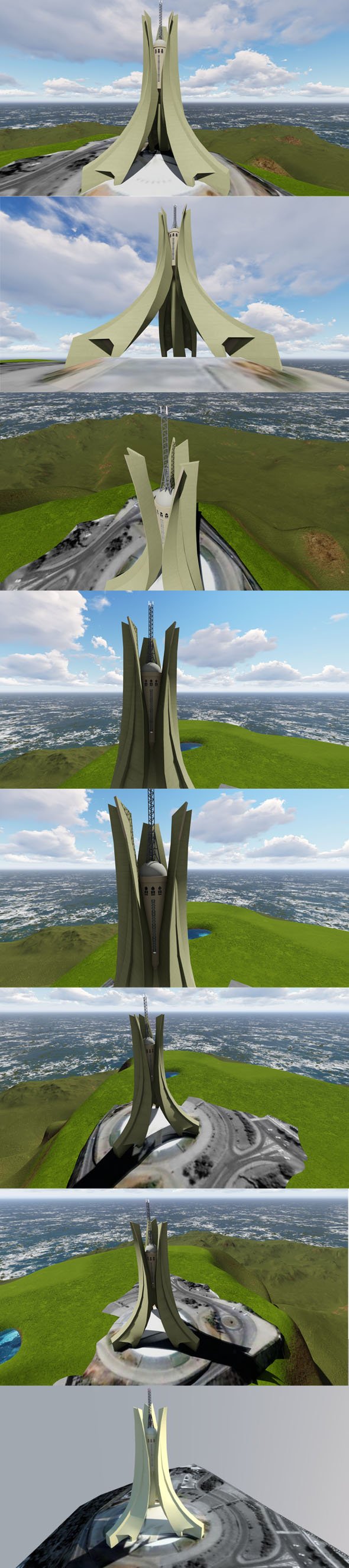 ALGERIAN Memorial statue - 3DOcean Item for Sale