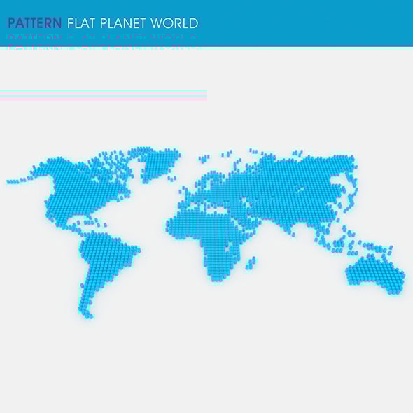 Pattern Flat Planet World - 3DOcean Item for Sale