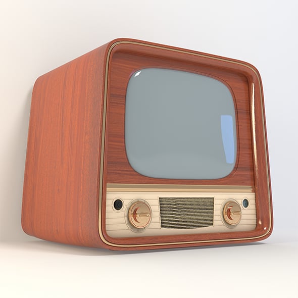 Vintage TV - 3DOcean Item for Sale
