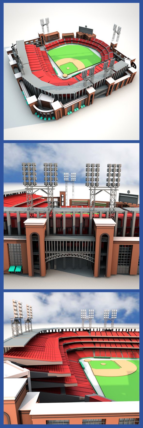 Busch Stadium - 3DOcean Item for Sale