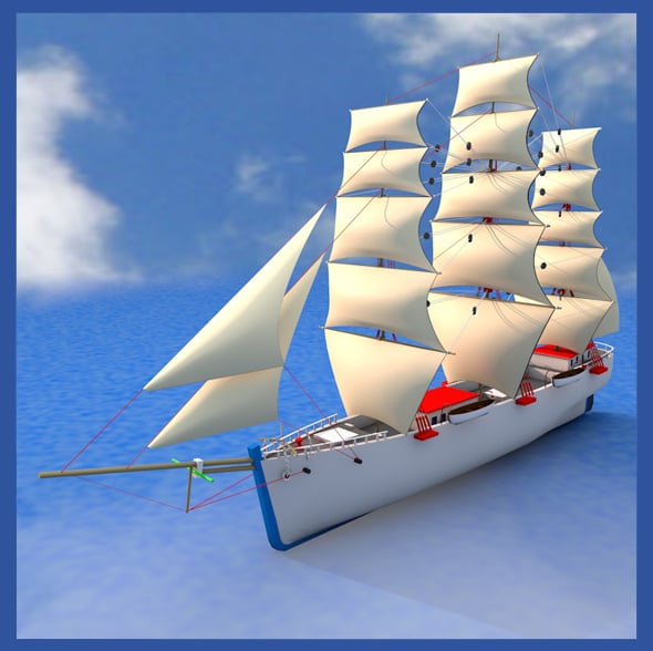 Clipper Ship - 3DOcean Item for Sale